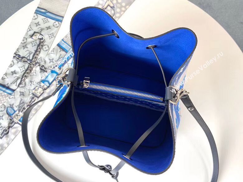 Louis Vuitton Monogram Canvas Neonoe Original Leather M45126 Blue