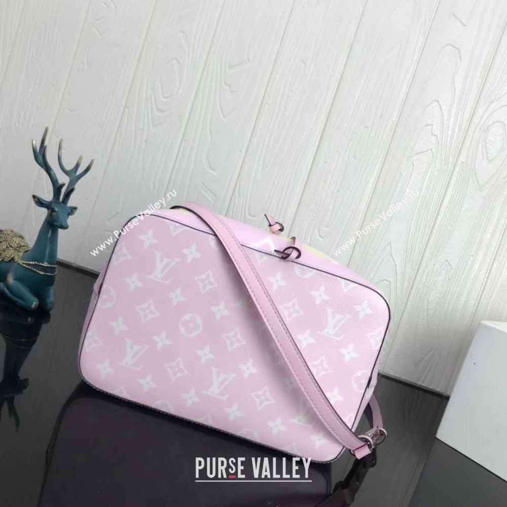 Louis Vuitton Monogram Canvas Neonoe Original Leather M45126 Pink&Blue