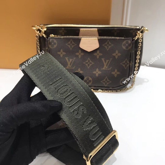 Louis Vuitton Monogram Canvas Original Leather M44823 Blackish green