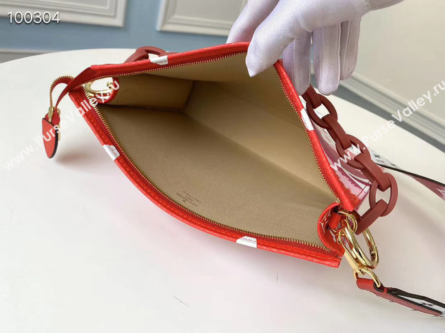 Louis Vuitton Monogram Canvas Original Leather M68137 red