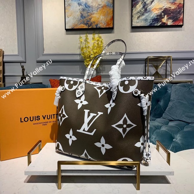 Louis Vuitton Monogram Canvas Original Leather NEVERFULL MM M44567 Khaki