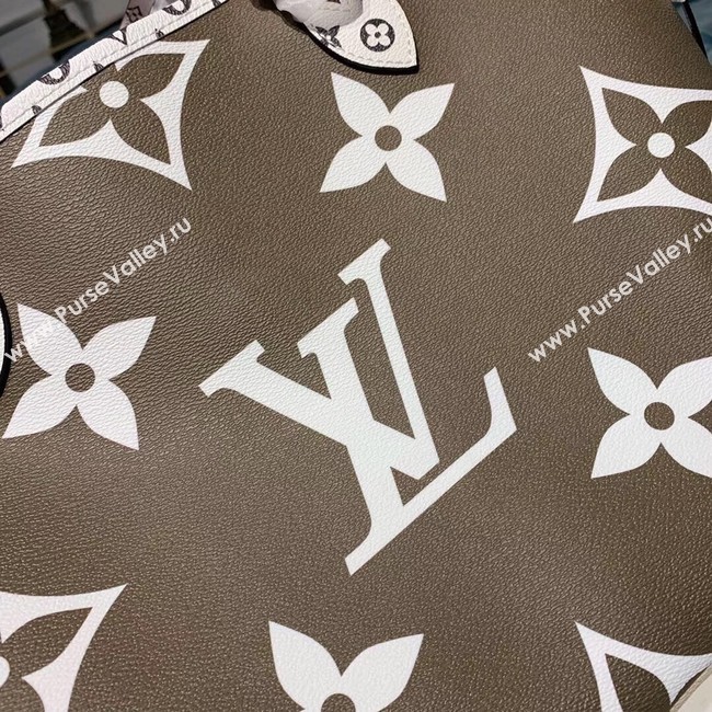 Louis Vuitton Monogram Canvas Original Leather NEVERFULL MM M44567 Khaki