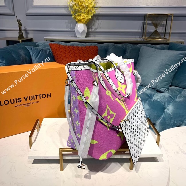 Louis Vuitton Monogram Canvas Original Leather NEVERFULL MM M44567 Pink