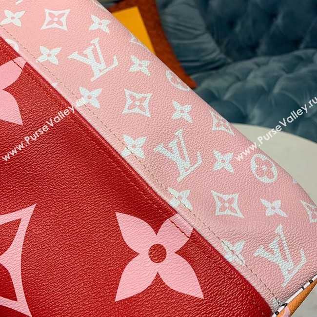 Louis Vuitton Monogram Canvas Original Leather NEVERFULL MM M44567 Red