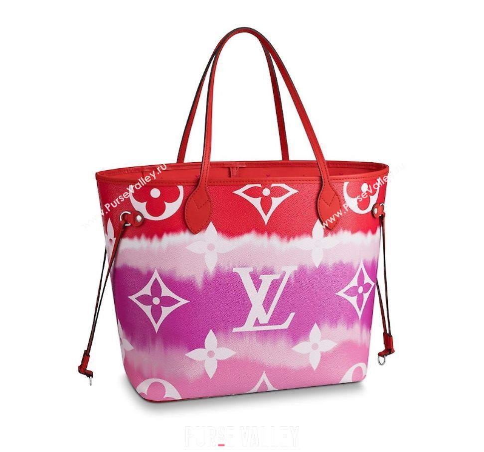 Louis Vuitton Monogram Canvas Original NEVERFULL M45128 Red