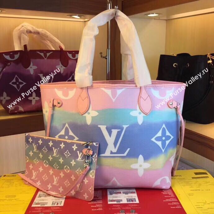 Louis Vuitton Monogram Canvas Original NEVERFULL M45128 pink