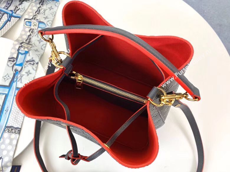 Louis Vuitton Monogram Empreinte Neonoe Original Leather M45256 Navy