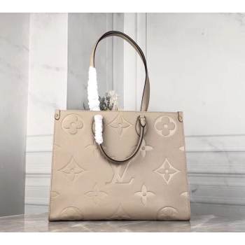 Louis Vuitton ONTHEGO Original Leather Bag M44576 Beige