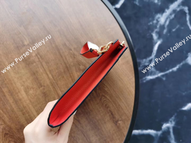 Louis Vuitton Original Monogram Empreinte Clutch bag MELANIE M68705 red