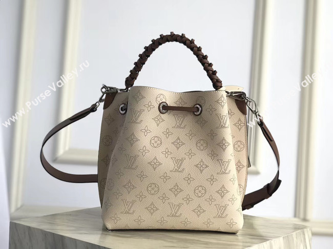 Louis Vuitton original Mahina Leather MURIA M55800 Creme Beige