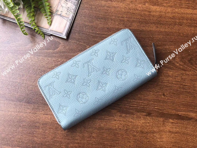 Louis vuitton original Iris ZIPPY Wallet M69032 blue 