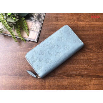 Louis vuitton original Iris ZIPPY Wallet M69032 blue 