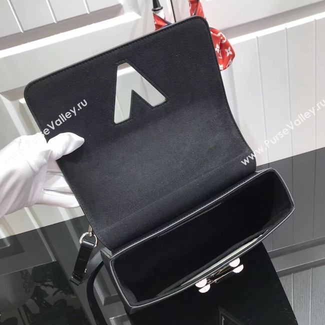 Louis vuitton original epi leather TWIST MM M50280 black&white