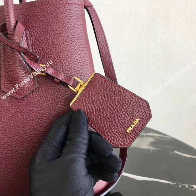 Prada Deer skin bag 1BG008 Burgundy