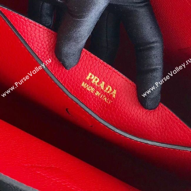 Prada Deer skin bag 1BG008 black&red