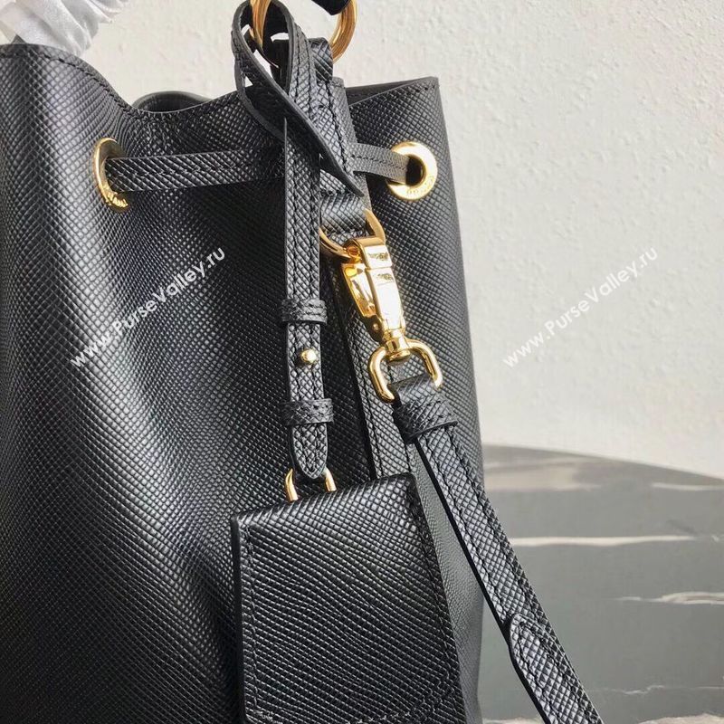 Prada Galleria Saffiano Leather Bag 1BE032 Black