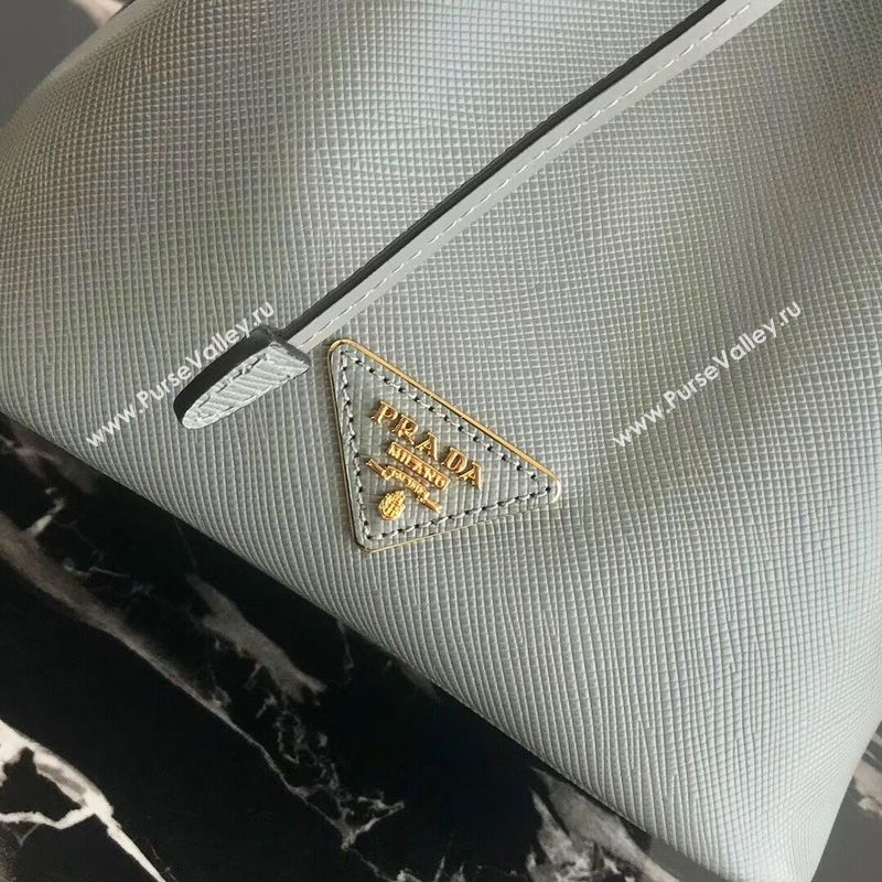 Prada Galleria Saffiano Leather Bag 1BE032 Gray