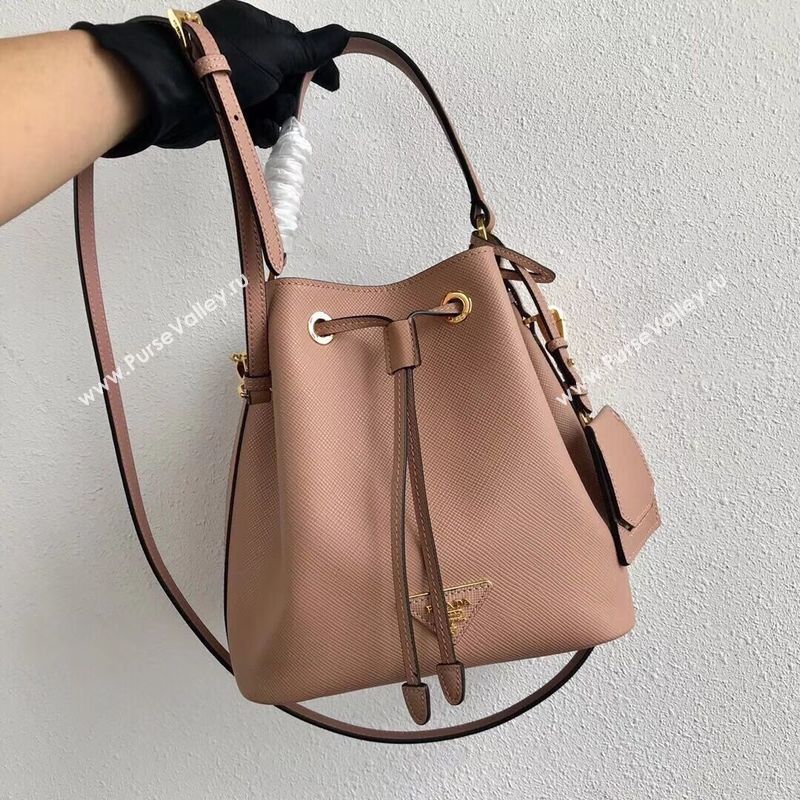 Prada Galleria Saffiano Leather Bag 1BE032 Nude