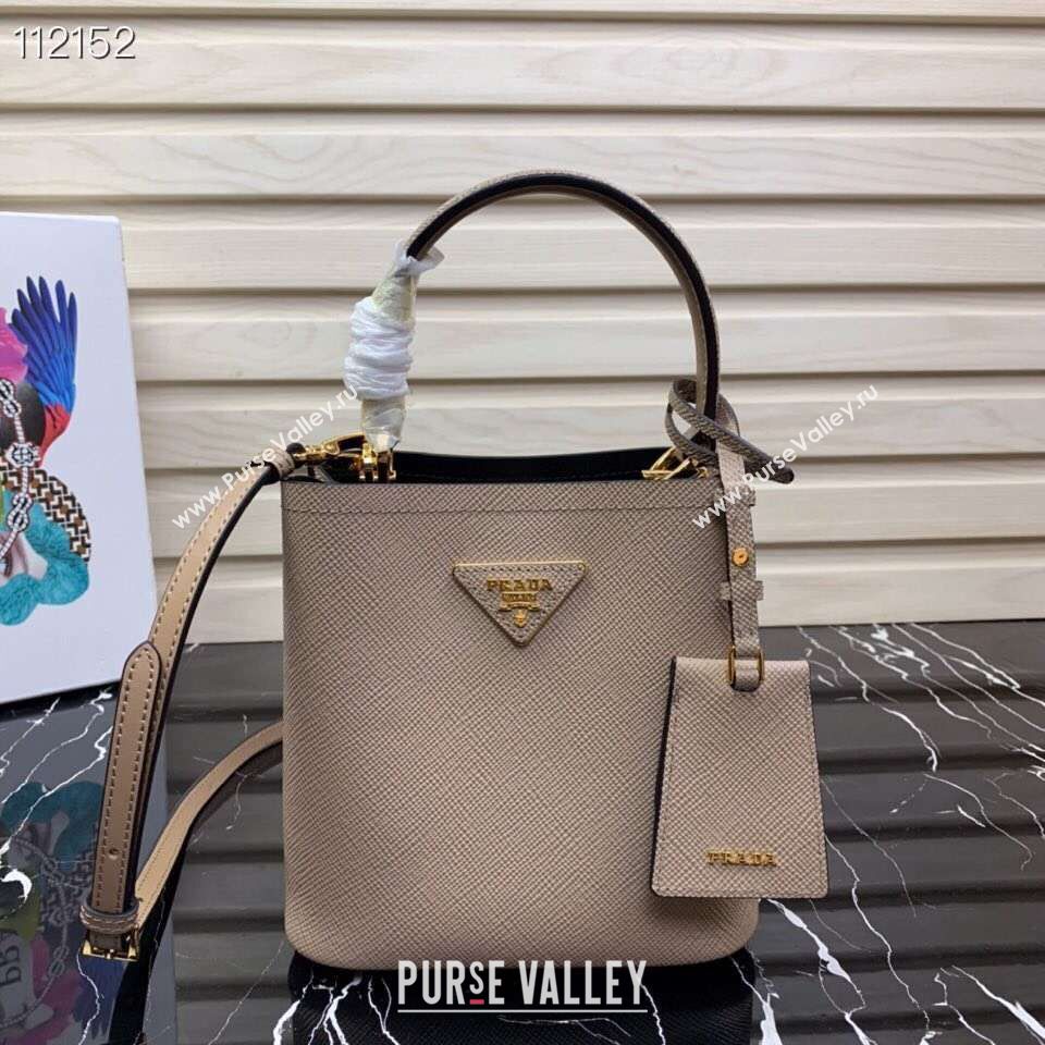 Prada Panier small Original Saffiano Bag 1BA217 Apricot