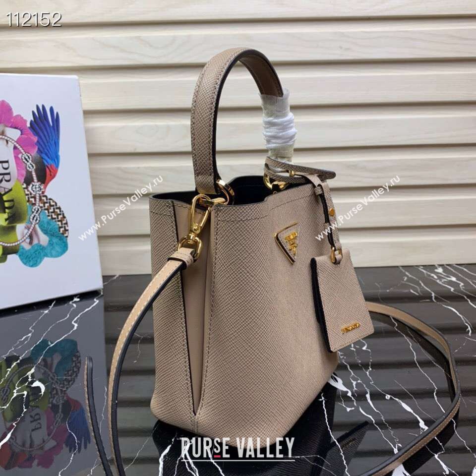 Prada Panier small Original Saffiano Bag 1BA217 Apricot