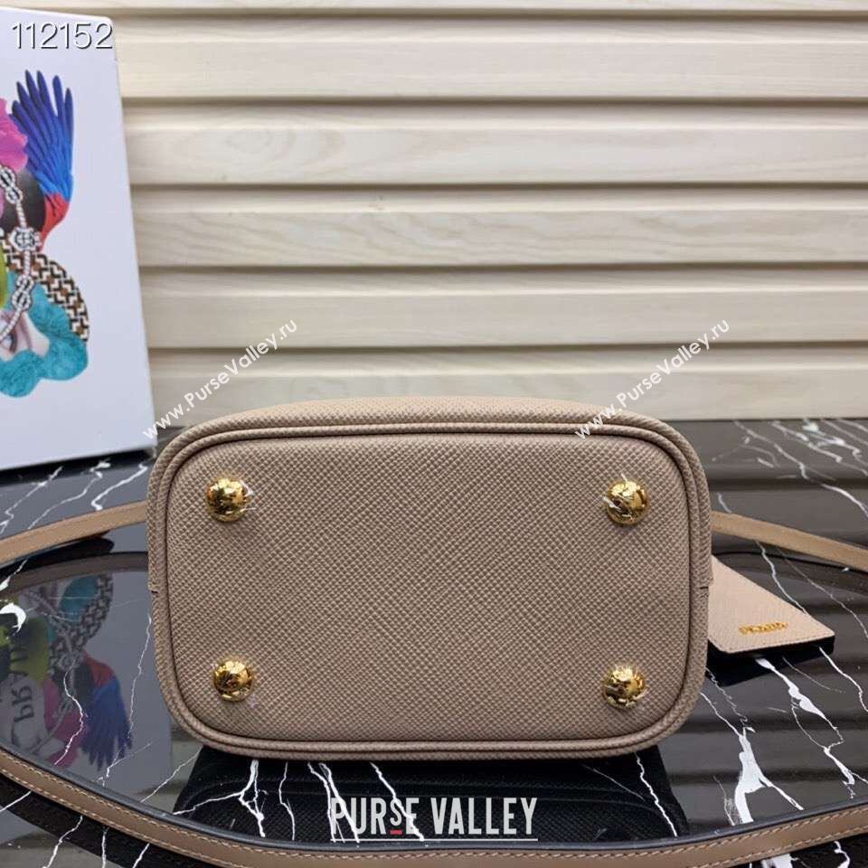 Prada Panier small Original Saffiano Bag 1BA217 Apricot