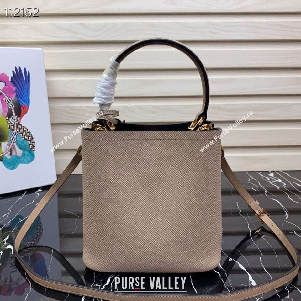 Prada Panier small Original Saffiano Bag 1BA217 Apricot