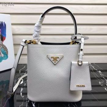 Prada Panier small Original Saffiano Bag 1BA217 White