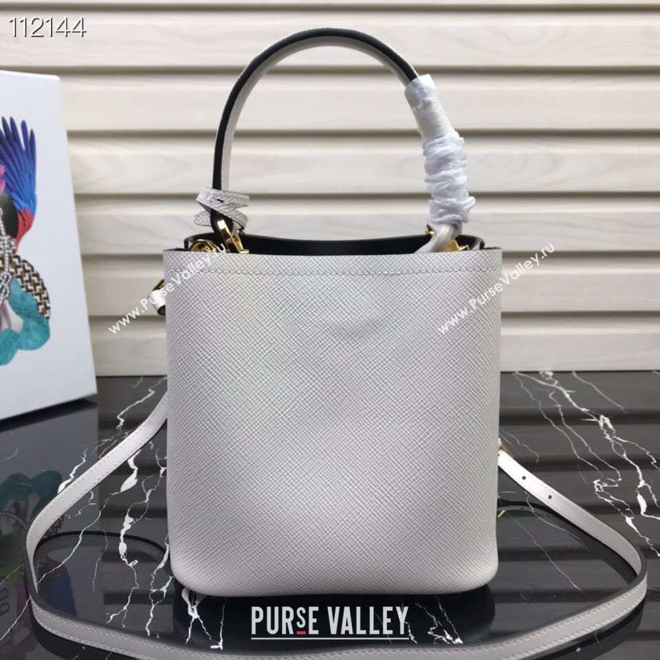 Prada Panier small Original Saffiano Bag 1BA217 White