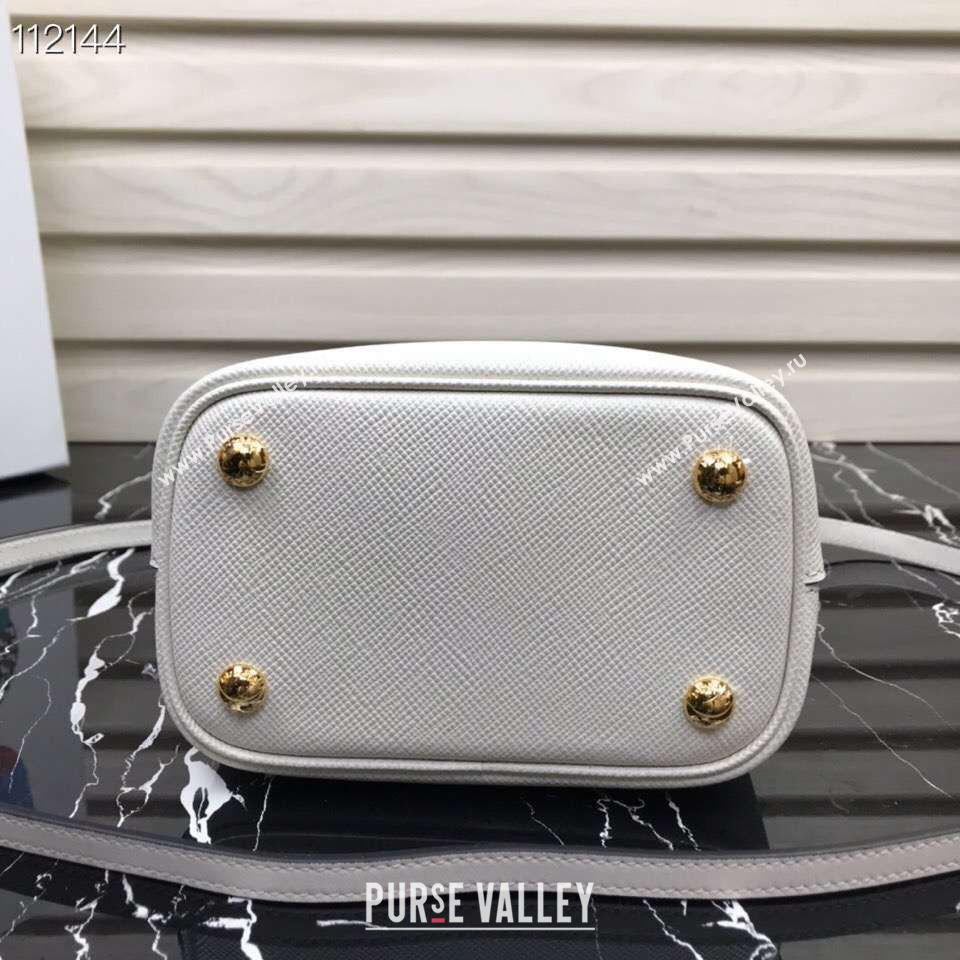 Prada Panier small Original Saffiano Bag 1BA217 White