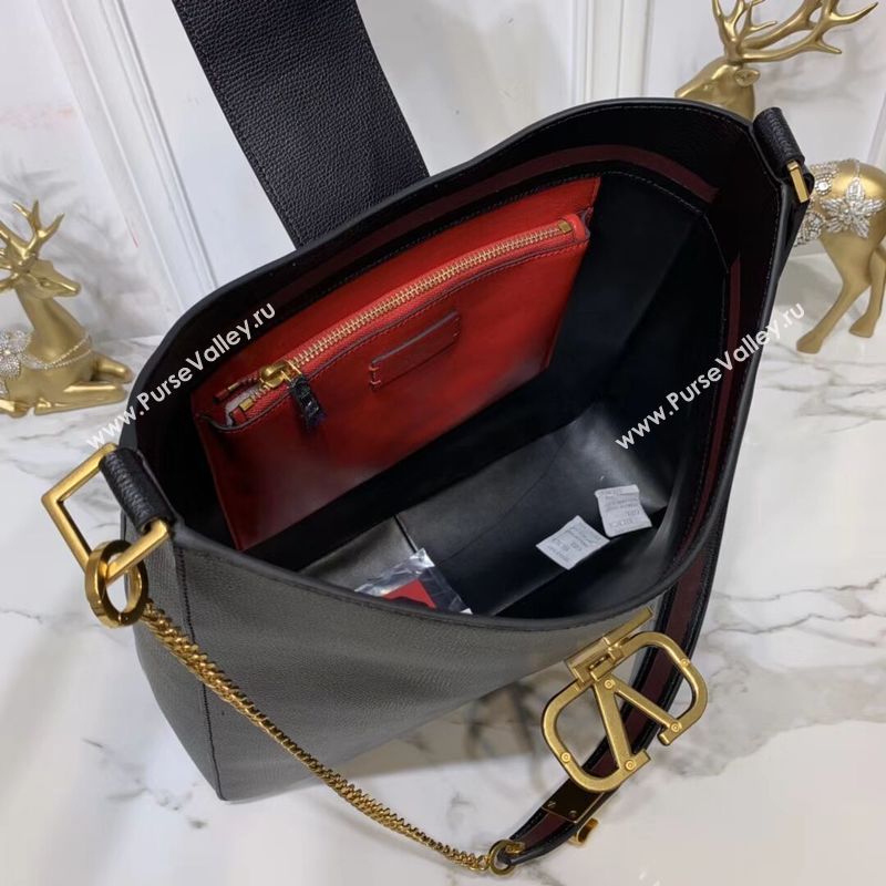 VALENTINO Origianl Palm Leather Bag V5002 Black