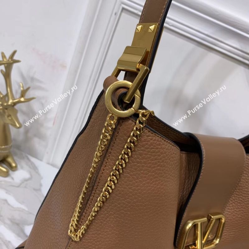 VALENTINO Origianl Palm Leather Bag V5002 Brown