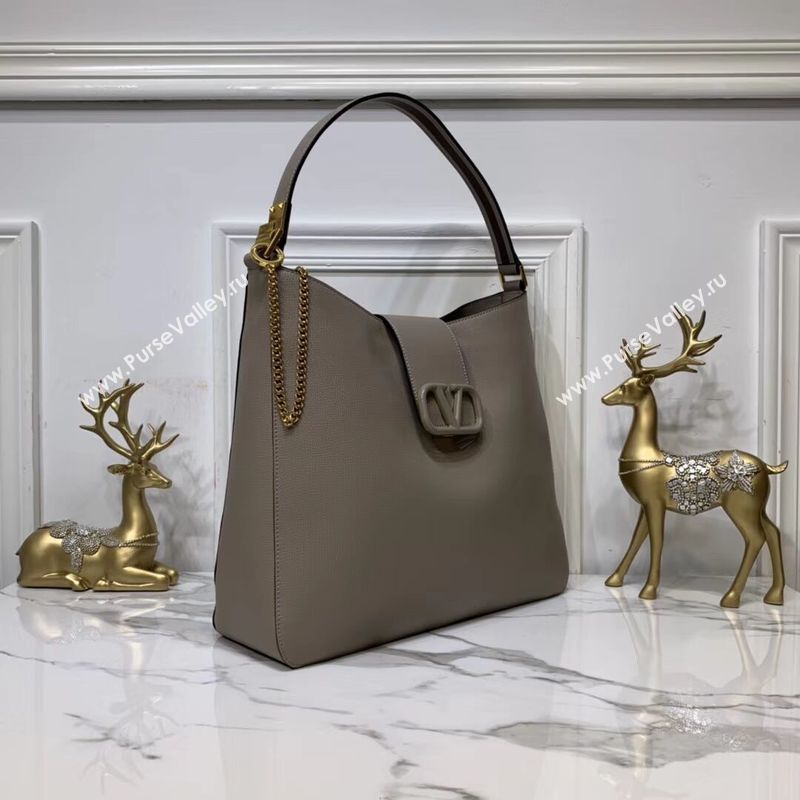 VALENTINO Origianl Palm Leather Bag V5002 Gray