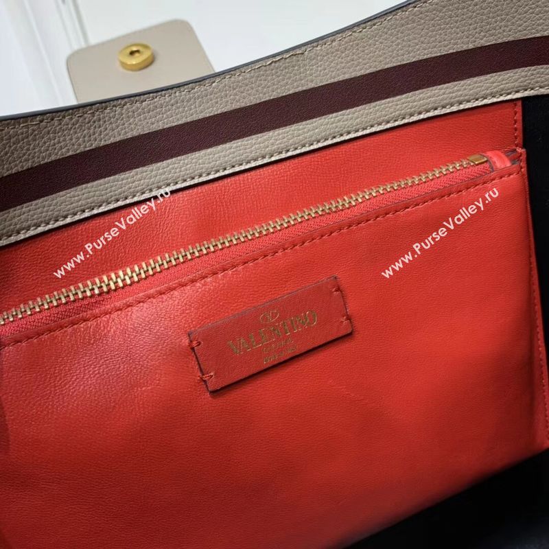 VALENTINO Origianl Palm Leather Bag V5002 Gray