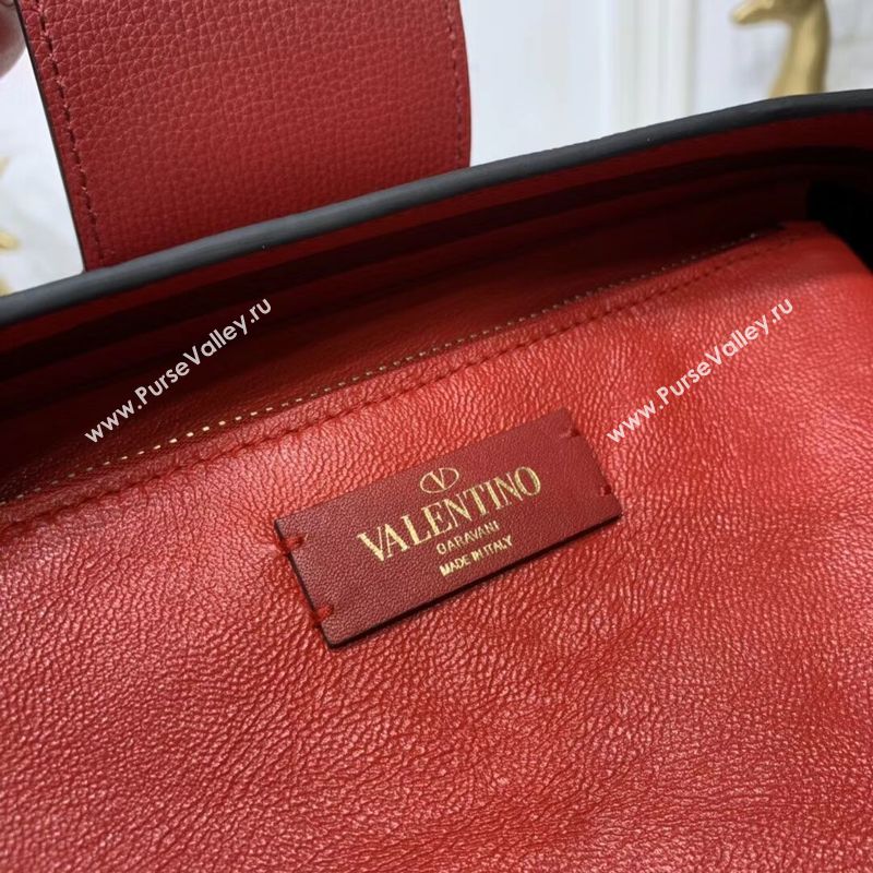 VALENTINO Origianl Palm Leather Bag V5002 Wine