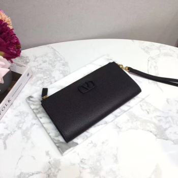 VALENTINO Origianl leather 060 Clutch bag black