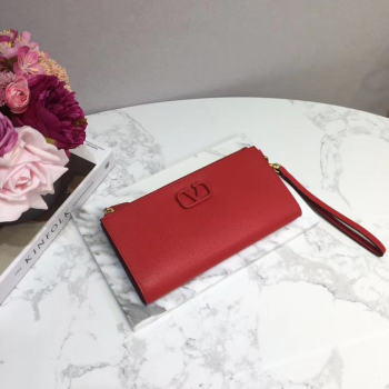 VALENTINO Origianl leather 060 Clutch bag red