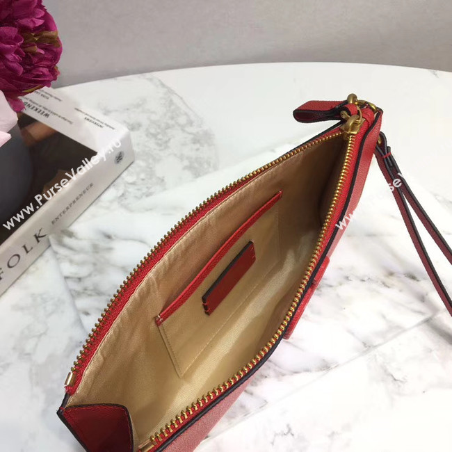 VALENTINO Origianl leather 060 Clutch bag red