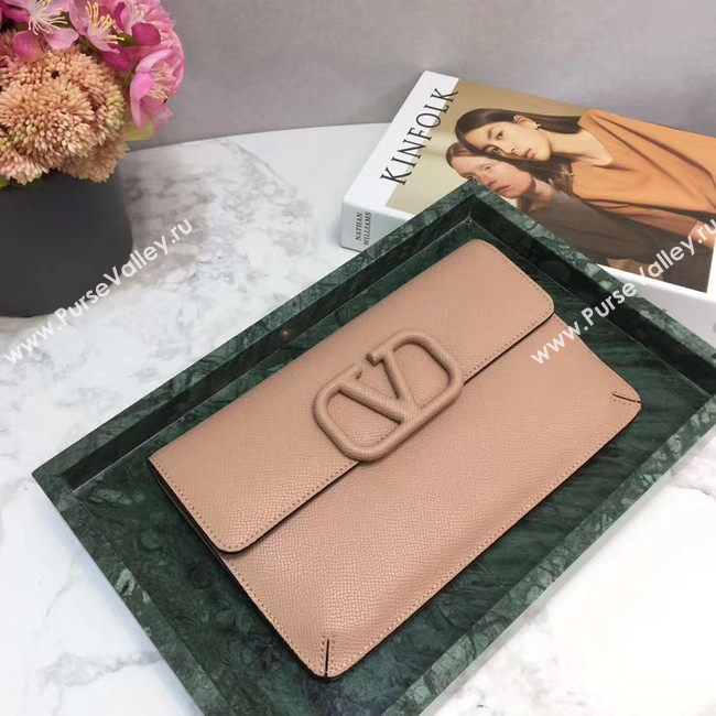 VALENTINO Origianl leather 065 Clutch bag pink