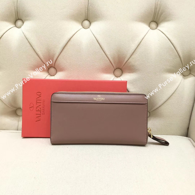 VALENTINO Origianl leather Zipped Wallet VG0088 pink