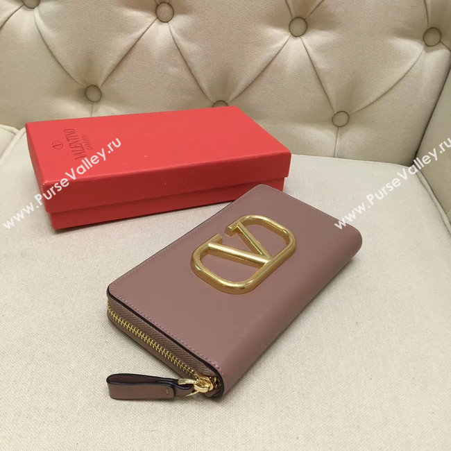 VALENTINO Origianl leather Zipped Wallet VG0088 pink