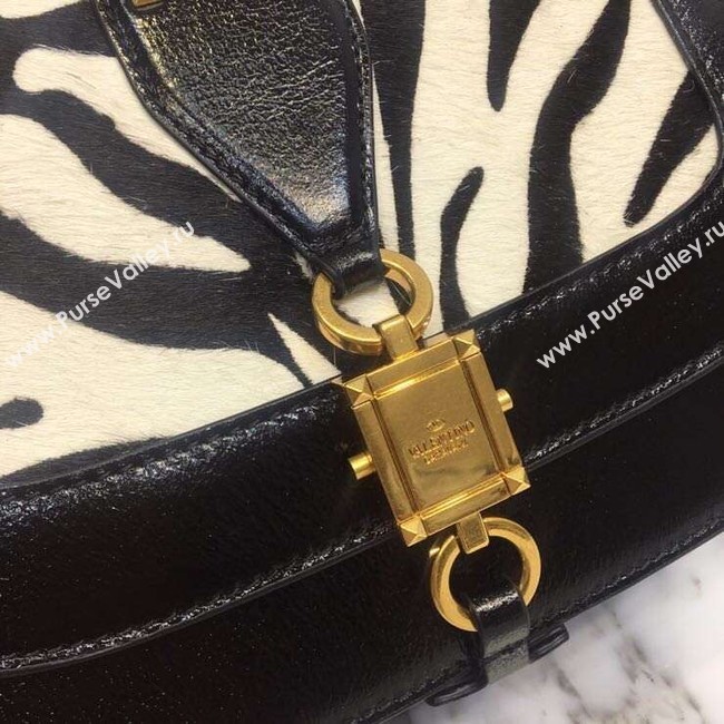 VALENTINO Origianl leather shoulder bag 0705 Horse hair