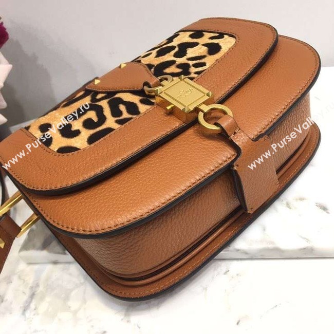 VALENTINO Origianl leather shoulder bag 0705 leopard