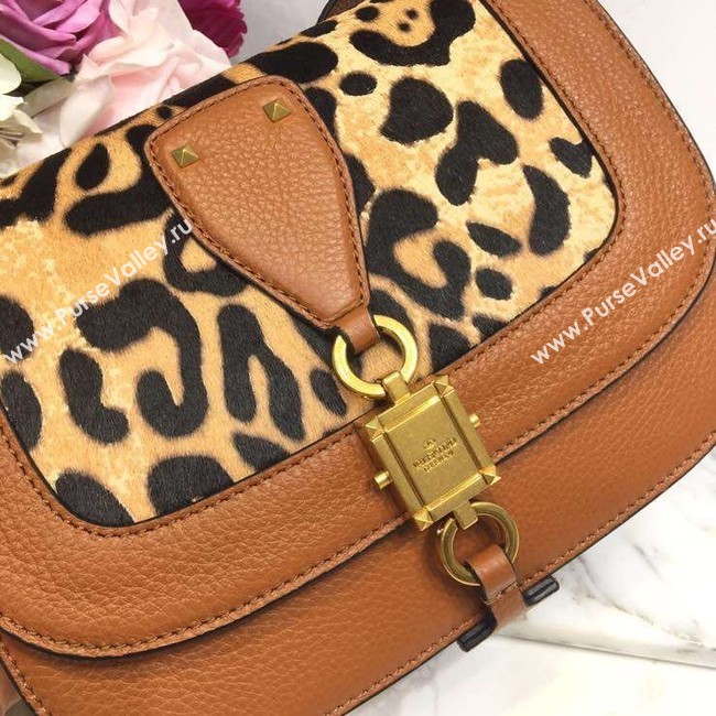 VALENTINO Origianl leather shoulder bag 0705 leopard