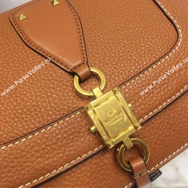 VALENTINO Origianl leather shoulder bag 0705 tan