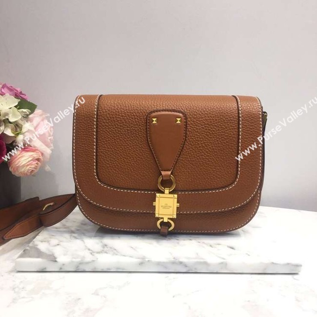 VALENTINO Origianl leather shoulder bag 0705 tan