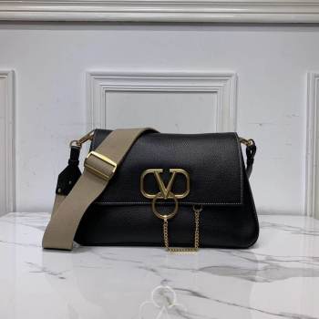 VALENTINO Origianl leather shoulder bag V0888 black