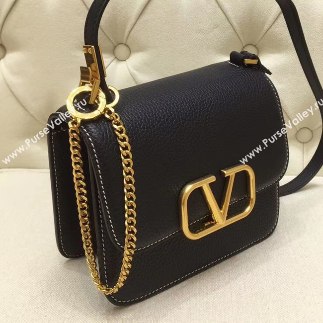 VALENTINO VLOCK Origianl leather shoulder bag 0905 black