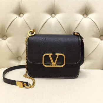 VALENTINO VLOCK Origianl leather shoulder bag 0905 black