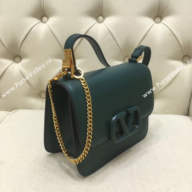 VALENTINO VLOCK Origianl leather shoulder bag 0906 green