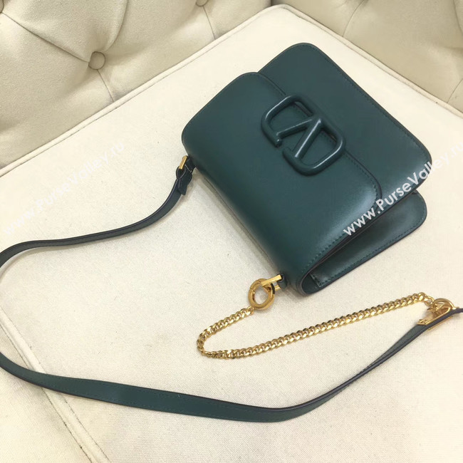 VALENTINO VLOCK Origianl leather shoulder bag 0906 green